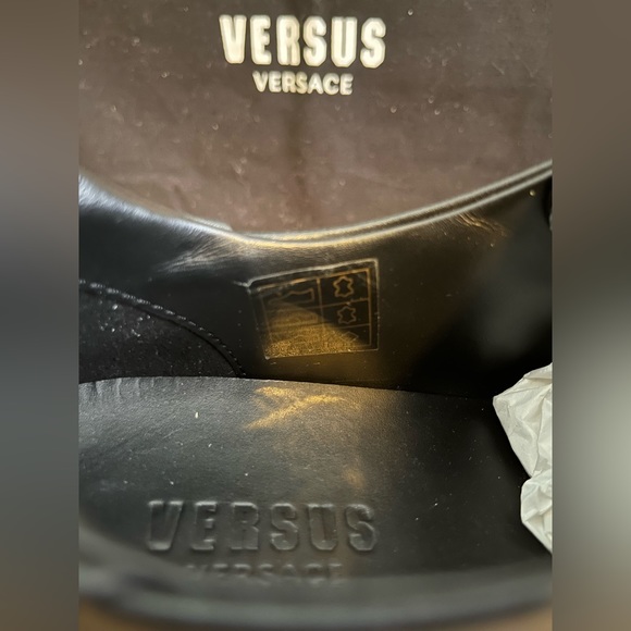 Versus Versace Black Safety Pin Sneakers - Picture 6 of 11